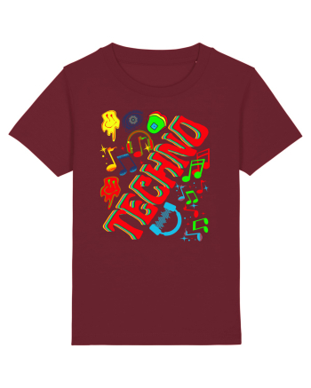 Techno Music Lover  Burgundy