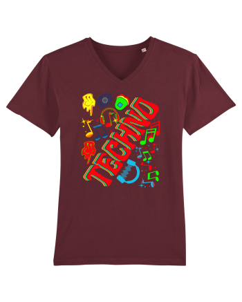 Techno Music Lover  Burgundy