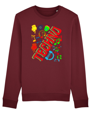 Techno Music Lover  Burgundy