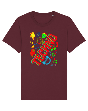 Techno Music Lover  Burgundy