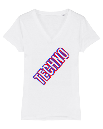 Techno Music Lover  White