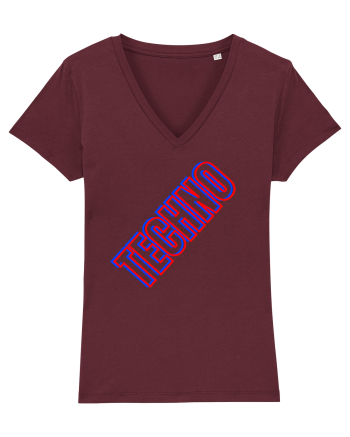 Techno Music Lover  Burgundy