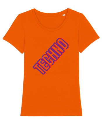 Techno Music Lover  Bright Orange