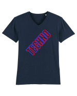 Techno Music Lover  Tricou mânecă scurtă guler V Bărbat Presenter