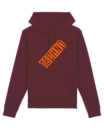 Techno Music Lover  Burgundy