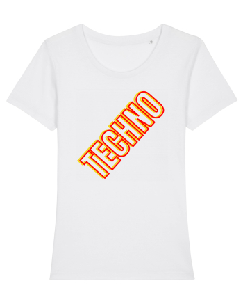 Techno Music Lover  White