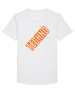 Techno Music Lover  Tricou mânecă scurtă guler larg Bărbat Skater