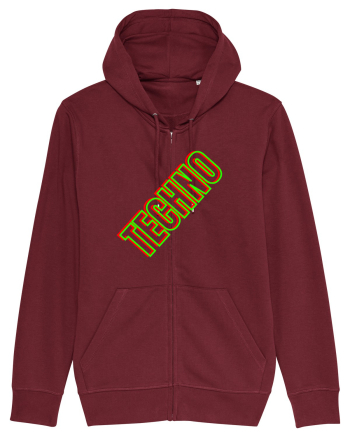 Techno Music Lover  Burgundy
