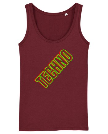Techno Music Lover  Burgundy
