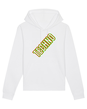Techno Music Lover  White