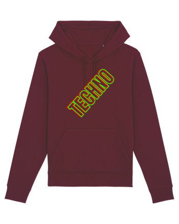Techno Music Lover  Burgundy