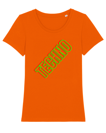 Techno Music Lover  Bright Orange