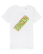 Techno Music Lover  Tricou mânecă scurtă  Copii Mini Creator