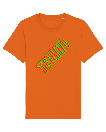 Techno Music Lover  Bright Orange