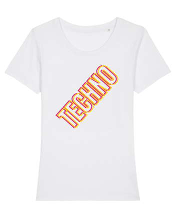 Techno Music Lover  White