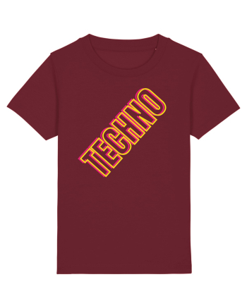 Techno Music Lover  Burgundy