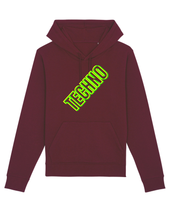 Techno Music Lover  Burgundy