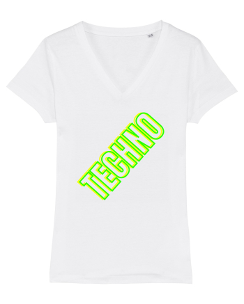 Techno Music Lover  White