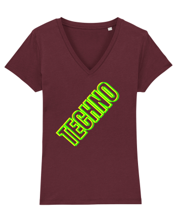 Techno Music Lover  Burgundy