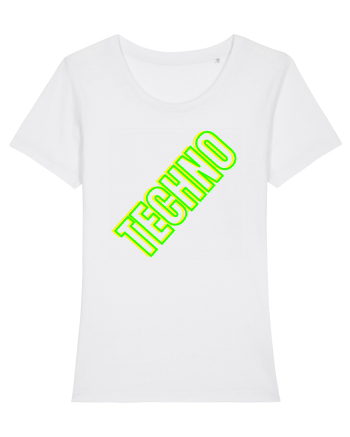 Techno Music Lover  White