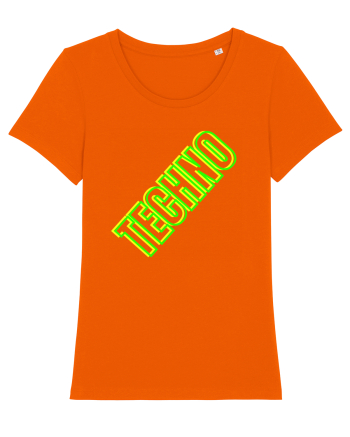 Techno Music Lover  Bright Orange