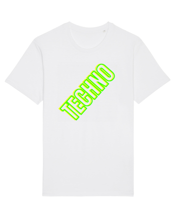 Techno Music Lover  White