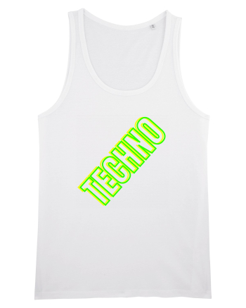 Techno Music Lover  White