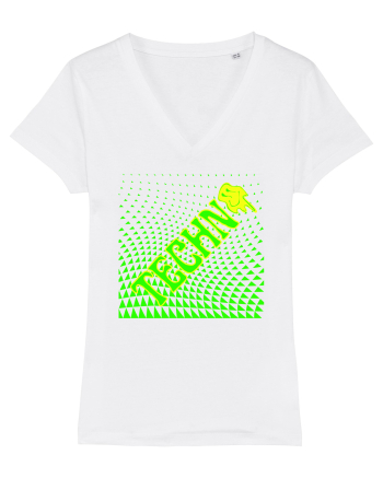 Techno Music Lover  White