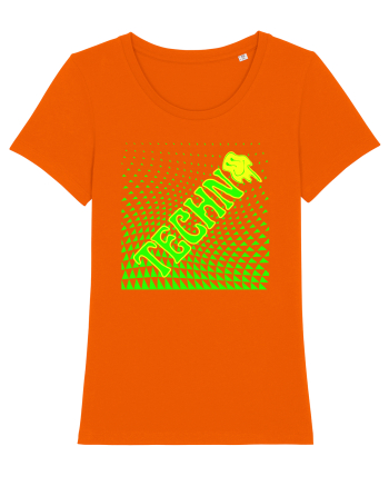 Techno Music Lover  Bright Orange