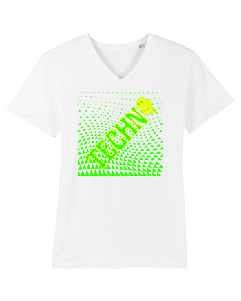 Techno Music Lover  White