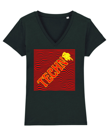 Techno Music Lover  Black