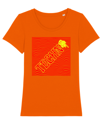 Techno Music Lover  Bright Orange