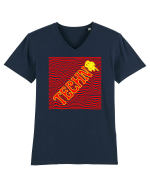 Techno Music Lover  Tricou mânecă scurtă guler V Bărbat Presenter