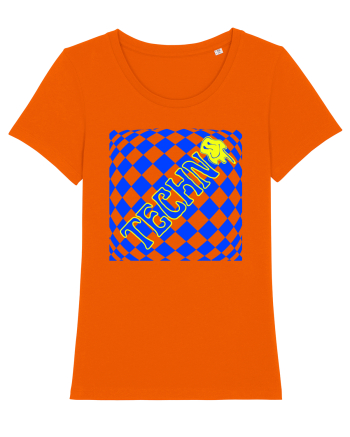 Techno Music Lover  Bright Orange