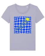 Techno Music Lover  Tricou mânecă scurtă guler larg fitted Damă Expresser