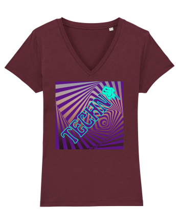 Techno Music Lover  Burgundy
