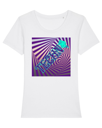 Techno Music Lover  White