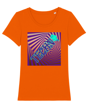 Techno Music Lover  Bright Orange