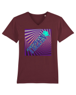 Techno Music Lover  Tricou mânecă scurtă guler V Bărbat Presenter