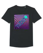 Techno Music Lover  Tricou mânecă scurtă guler larg Bărbat Skater
