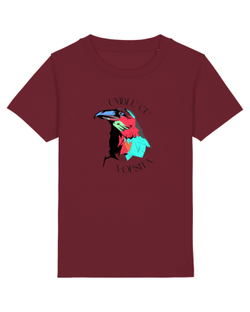 Umblu cu cioara vopsită Burgundy