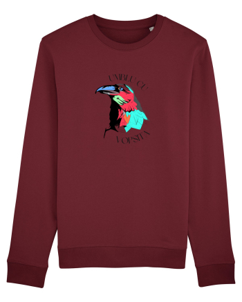 Umblu cu cioara vopsită Burgundy