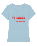 Până la Venus și înapoi Tricou mânecă scurtă guler larg fitted Damă Expresser