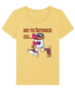 Nu te întrece cu gluma Tricou mânecă scurtă guler larg fitted Damă Expresser