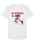Nu te întrece cu gluma Tricou mânecă scurtă guler larg Bărbat Skater