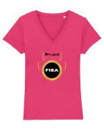 Mi-a picat fisa Tricou mânecă scurtă guler V Damă Evoker