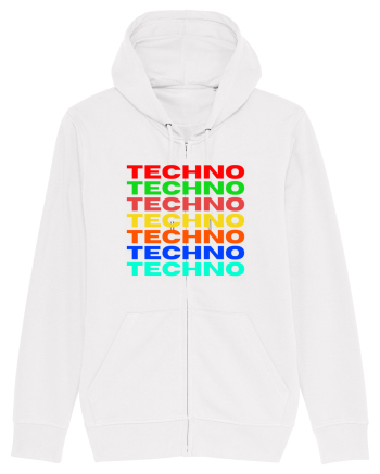 Techno Music Lover  White