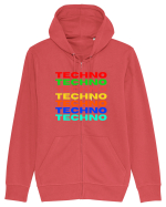 Techno Music Lover  Hanorac cu fermoar Unisex Connector