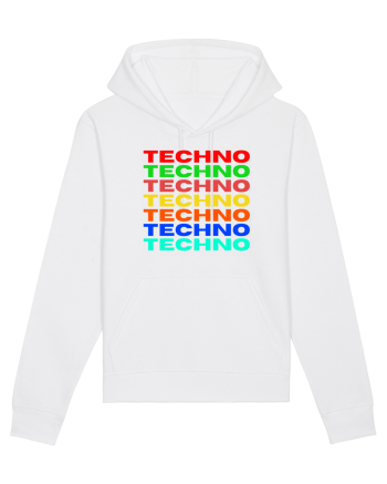 Techno Music Lover  White