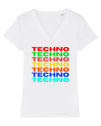 Techno Music Lover  White